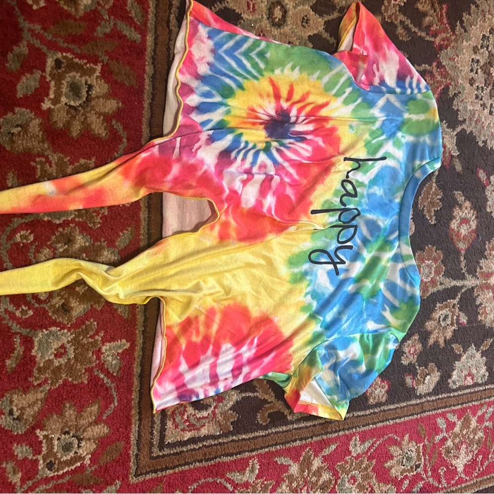 SHEIN Multicolor Tie-Dye Top
